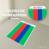 Tableau de numération simplifié 4 colonnes - couleur Montessori