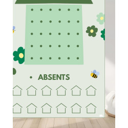 Rituel présence/absence - Poster Indéchirable - vert