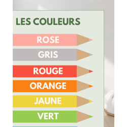Les couleurs- Poster Indéchirable - vert