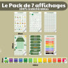Pack 7 affiches cycle 1 - Poster Indéchirable - vert