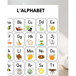 Alphabet Poster - Tear-proof - green