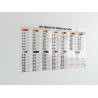 Affiche Adhésive Transparente - Tables des soustractions – Adhésive